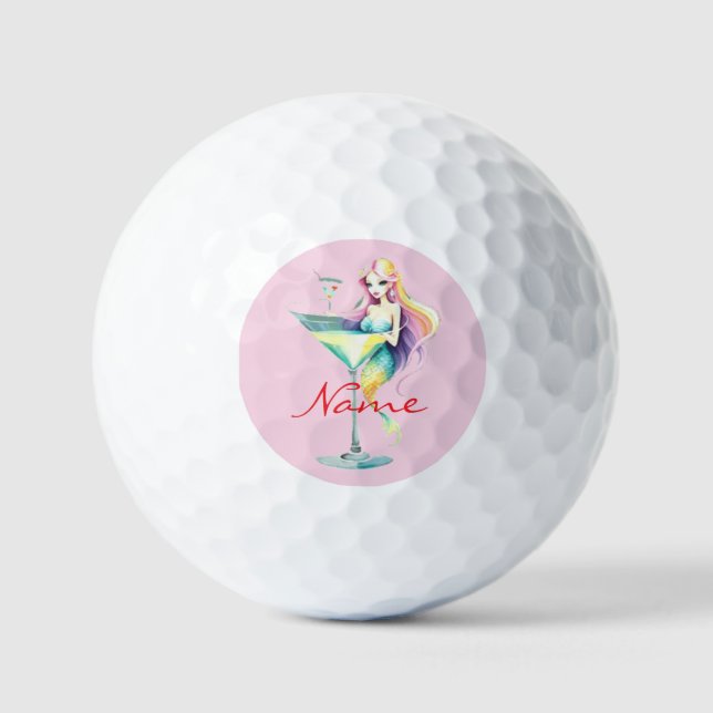 Pelotas De Golf Mermaid Martini Chica Thunder_Cove (Anverso)