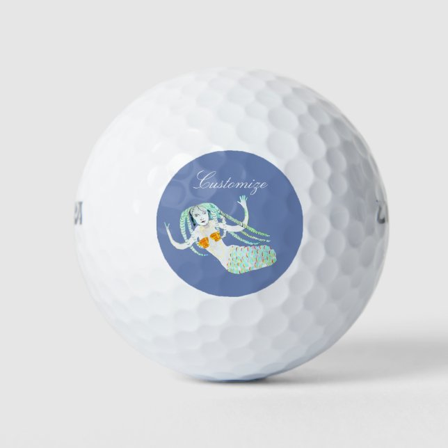 Pelotas De Golf Mermaids con Dreadlocks Thunder_Cove (Anverso)