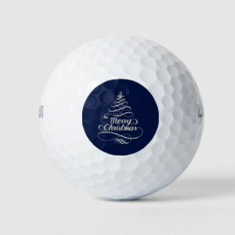Pelotas De Golf Merry Christmas Sparkle
