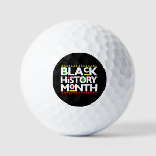 Pelotas De Golf Mes de la historia negra Melanin Hombres Mujeres C