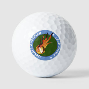 Pelotas De Golf Meteor Strike Nombre Personalizado Glove Golf