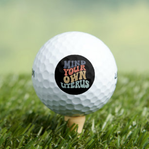Pelotas De Golf Métete en tu propia feminista uterina