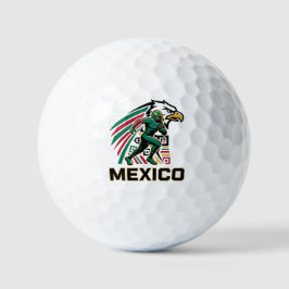 Pelotas De Golf Mexico Football Eagle National Pride Action Art