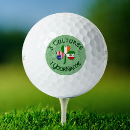 Pelotas De Golf México Irlanda Estados Unidos Trébol Bandera