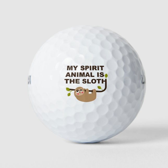 Pelotas De Golf Mi animal espiritual es la consigna (Anverso)