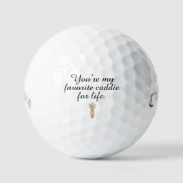 Pelotas De Golf 'Mi Caddie Favorito de por Vida' Aniversario