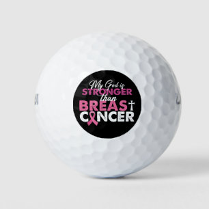 Pelotas De Golf Mi Dios Es Más Fuerte Que El Cáncer De Seno Cristi