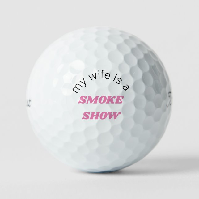 Pelotas De Golf Mi esposa es una película de humo Pro V1 (Anverso)