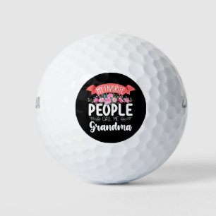 Pelotas De Golf Mi gente favorita me llama Día de la Madre Abuela