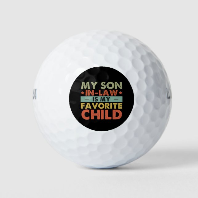 Pelotas De Golf Mi Hijo De Derecho Es Mi Preferente Familia Infant (Anverso)