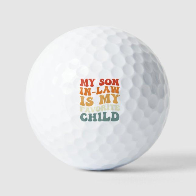 Pelotas De Golf Mi Hijo De Derecho Es Mi Preferente Familia Infant (Anverso)