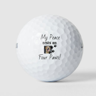 Pelotas De Golf Mi paz descansa en cuatro varas - Cute Pet Lover C