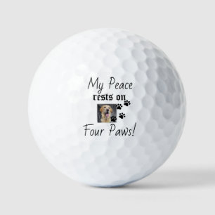 Pelotas De Golf Mi paz descansa en cuatro varas - Cute Pet Lover C