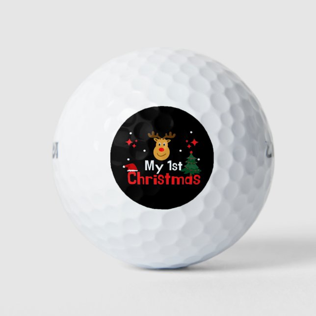 Pelotas De Golf Mi primera Navidad (Anverso)