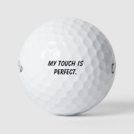 Pelotas De Golf 'Mi Toque Es Perfecto' Regalo Poderoso Mantra