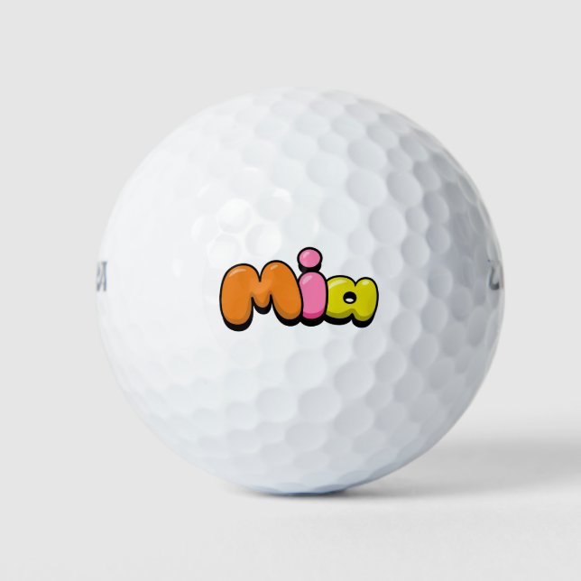 Pelotas De Golf Mia (Anverso)