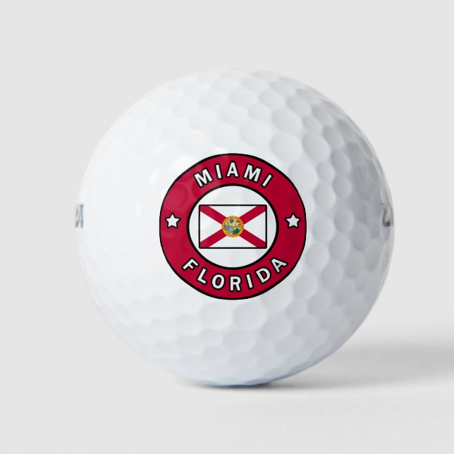 Pelotas De Golf Miami Florida (Anverso)