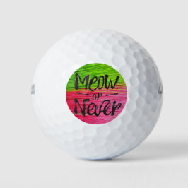Pelotas De Golf Miau o Nunca