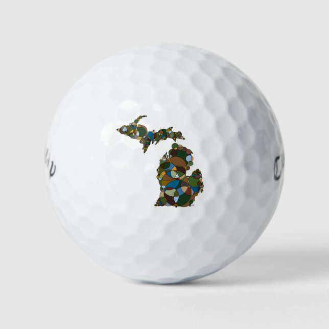 Pelotas De Golf Michigan (Anverso)