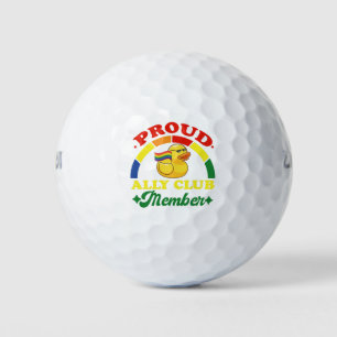 Pelotas De Golf Miembro del Club Orgulloso Aliado Pato de Goma Arc