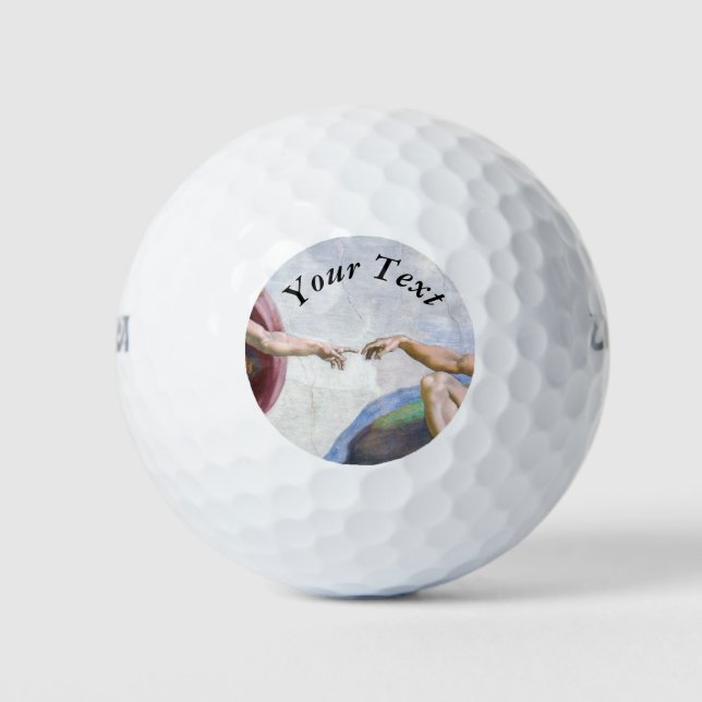 Pelotas De Golf Miguel Ángel - Creación de Adam aislado (Anverso)