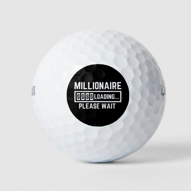 Pelotas De Golf Millionaire Cargando Por Favor Espere (Anverso)