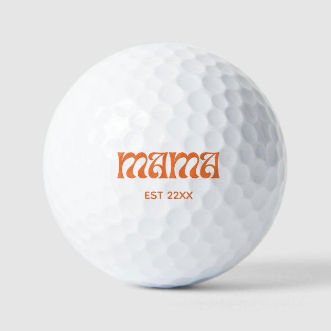 Pelotas De Golf Minimalista mamá EST (Anverso)