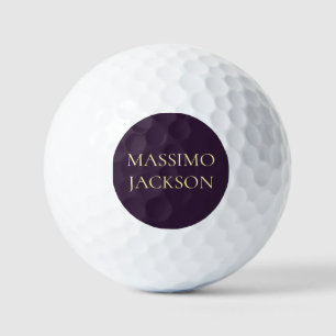 Pelotas De Golf Mínimo moderno púrpura oscuro