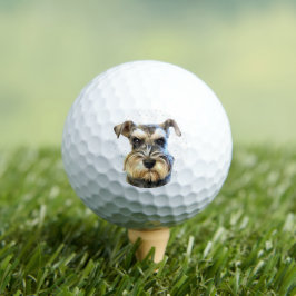 Pelotas De Golf Minoritario Schnauzer Dog Lover Cute Animal