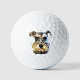 Pelotas De Golf Minoritario Schnauzer Dog Lover Cute Animal