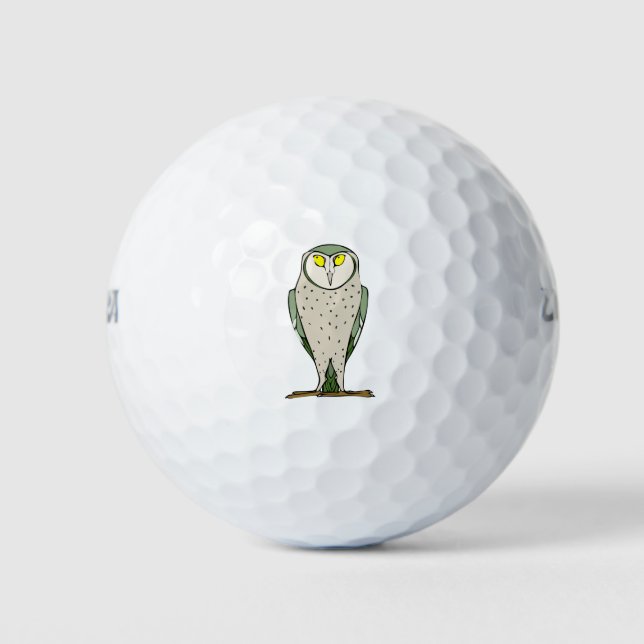 Pelotas De Golf Mirando a Owl (Anverso)