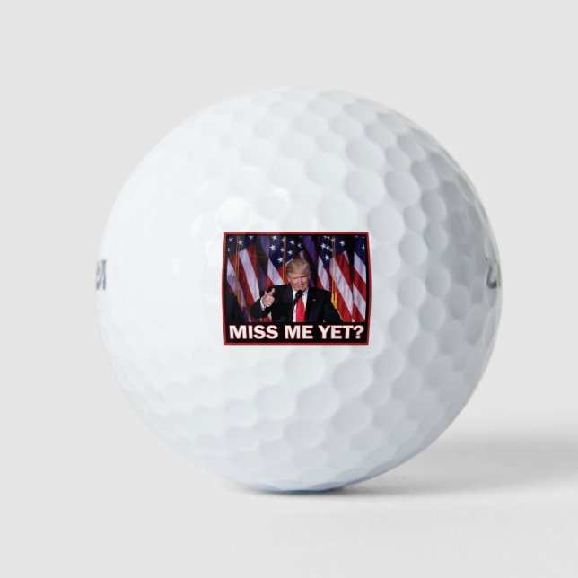 Pelotas De Golf Miss-Yo-Todavía-Trump (Anverso)