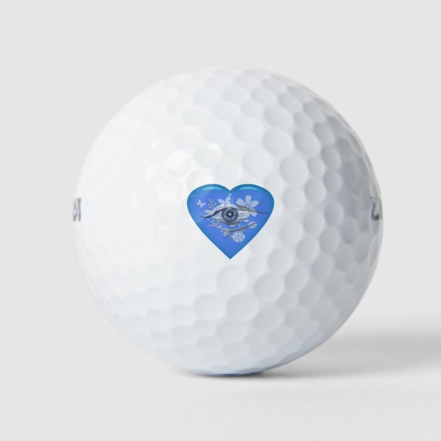 Pelotas De Golf Mistical Ojo Floral Heart (Anverso)