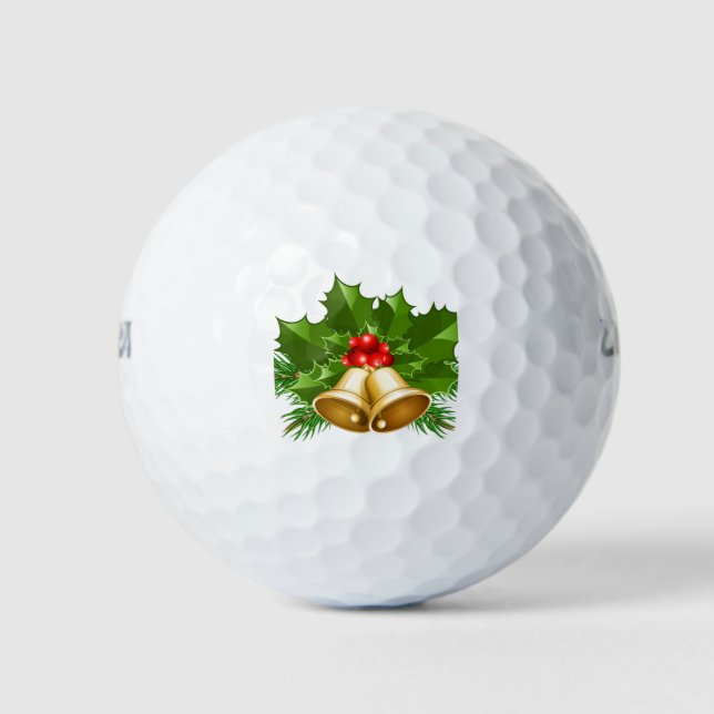 Pelotas De Golf Mistletoe Bells (Anverso)