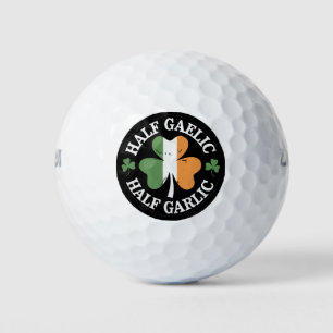 Pelotas De Golf Mitad gaélico mitad ajo irlandés italiano San Patr