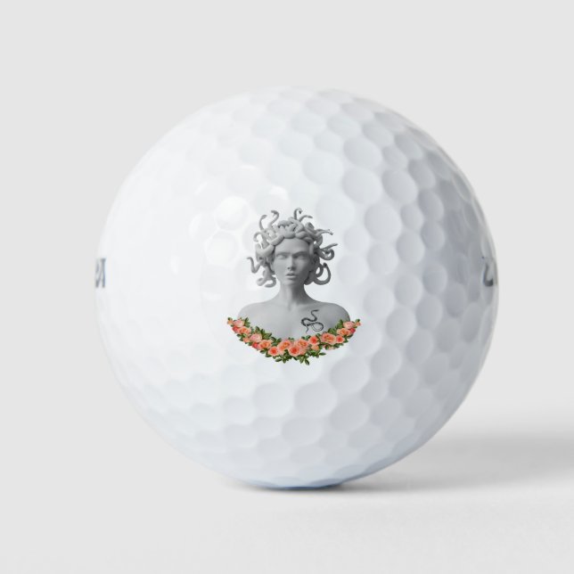 Pelotas De Golf Mitología griega de Medusa Gorgon (Anverso)