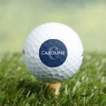 Pelotas De Golf Moderna marina clásica<br><div class="desc">Monograma de la marina,  pelota inicial de golf con un tipo moderno y un audaz monograma.</div>