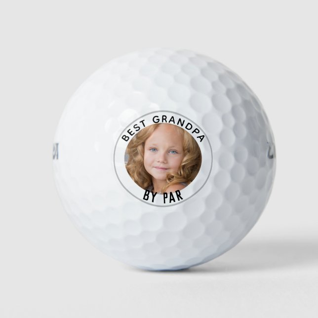 Pelotas De Golf Moderno BEST GRANDPA BY PAR Photo Balls (Anverso)