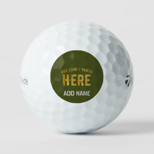 PELOTAS DE GOLF MODERNO ESTILOSO PERSONALIZADO BLANCO EJÉRCITO VER