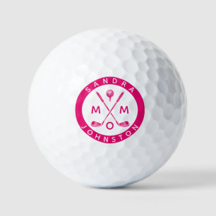 Pelotas De Golf Moderno Mamá Nombre Personalizado Golf Lover Clubs