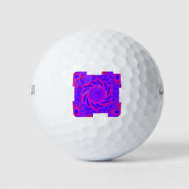 PELOTAS DE GOLF MODERNO MANDALA COLOR ROSA