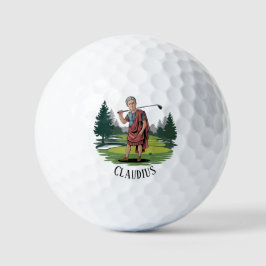Pelotas De Golf Moderno Personalizado de Ilustracion divertida de