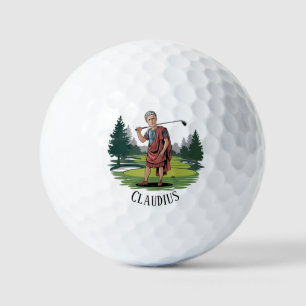 Pelotas De Golf Moderno Personalizado de Ilustracion divertida de 