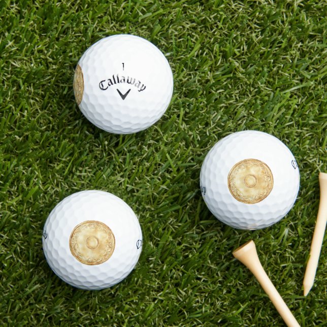 Pelotas De Golf Moneda de Oro (Césped in situ)