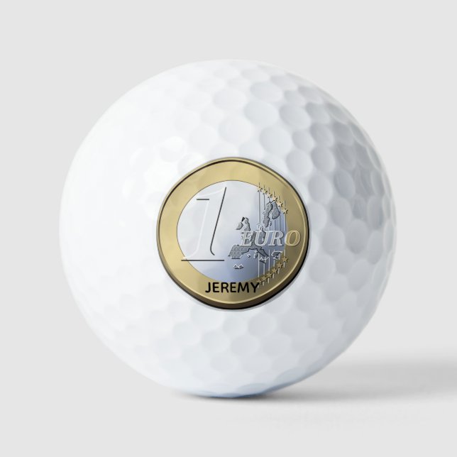 Pelotas De Golf Moneda falsa de euro de plata (Anverso)