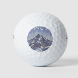 Pelotas De Golf Monje Monje Con Nubes (Ferdinand Hodler)