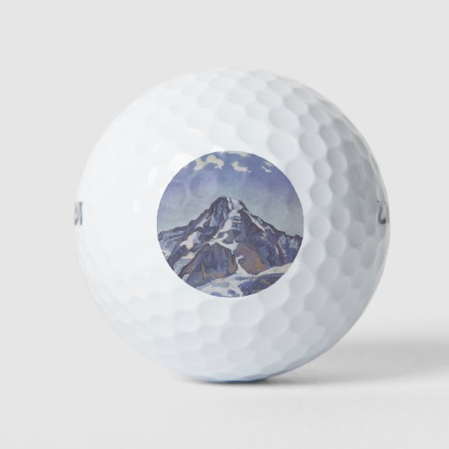 Pelotas De Golf Monje Monje Con Nubes (Ferdinand Hodler) (Anverso)