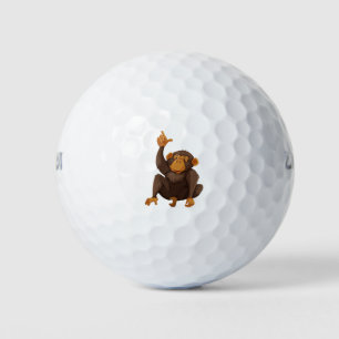 Pelotas De Golf Mono chiflado