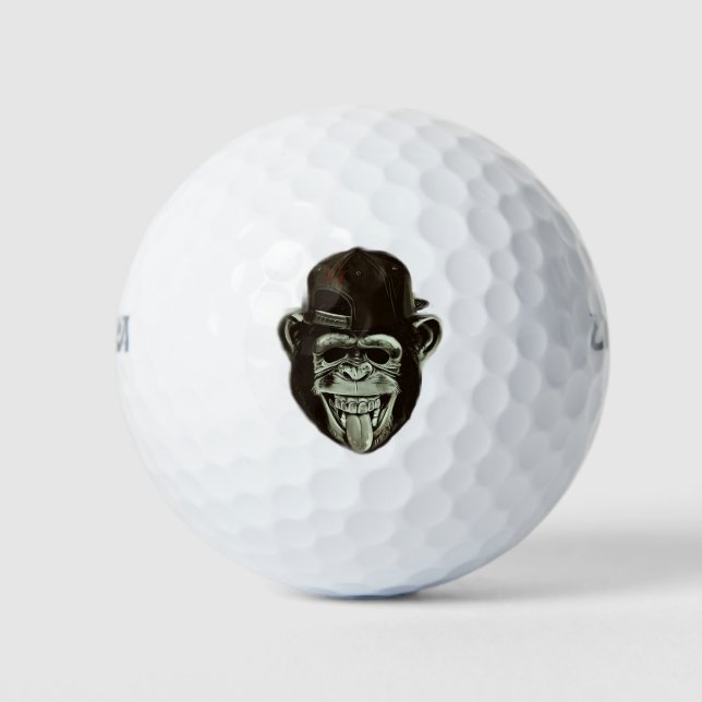 Pelotas De Golf Mono Hipster (Anverso)
