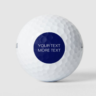 Pelotas De Golf Monograma con nombre rosado caliente de la franja